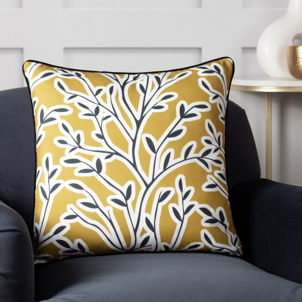 furn. Annika Honey Floral Cushion Image 2