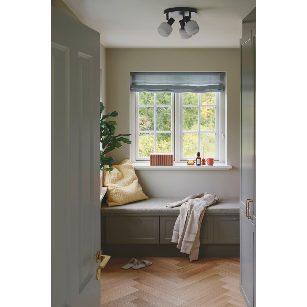 Nordlux Milford E14 3-Rondel Black Mini Ceiling Light Image 6