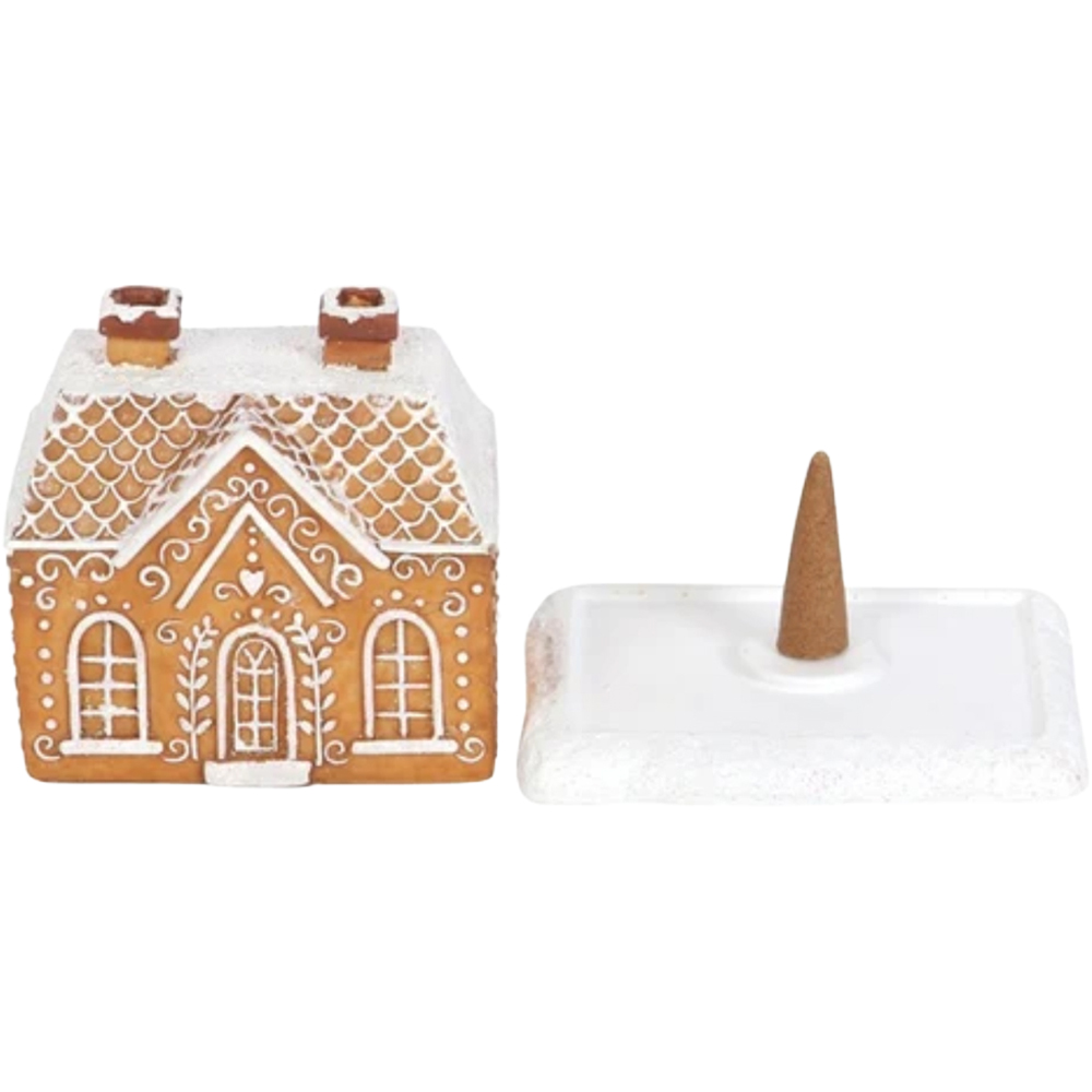 Marco Paul Christmas Gingerbread House Incense Cone Burner with 15 Cinnamon Incense Cones Image 5