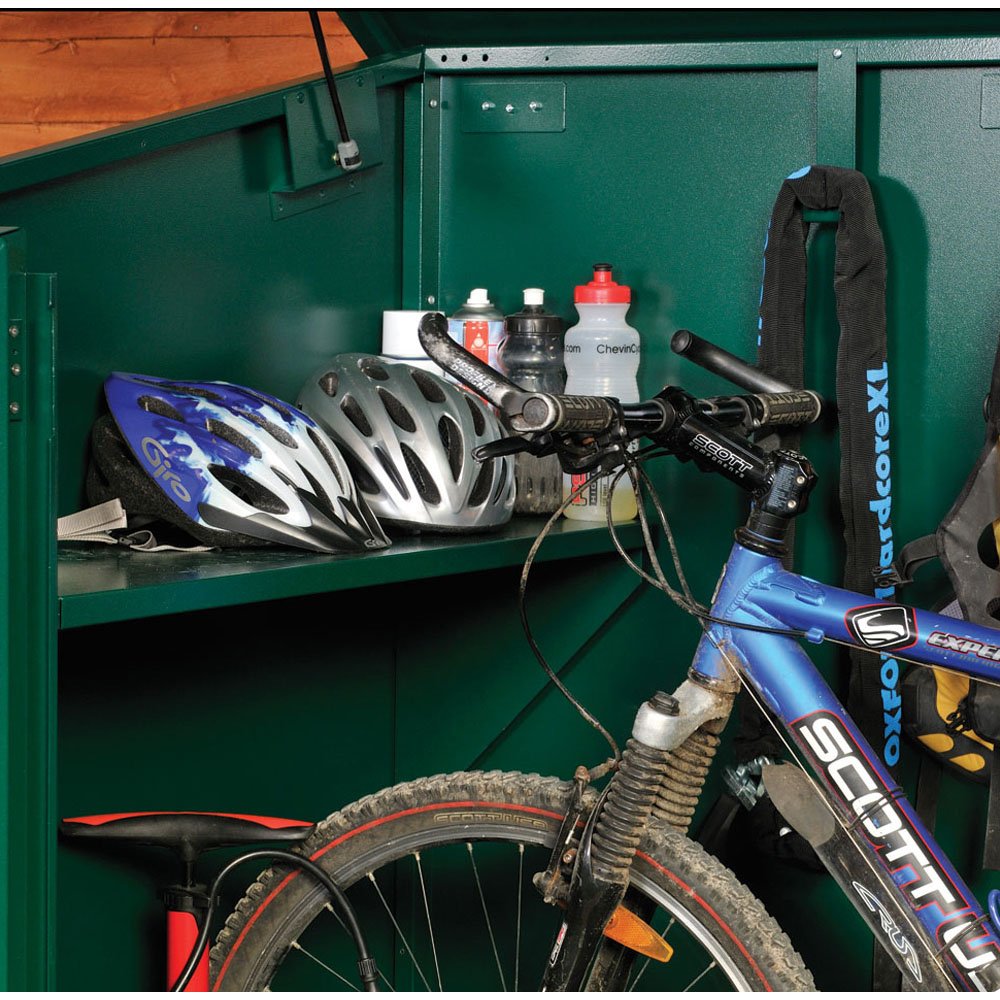 Asgard Access Plus 8 x 4ft Double Door Green Bike Storage Shed Image 7