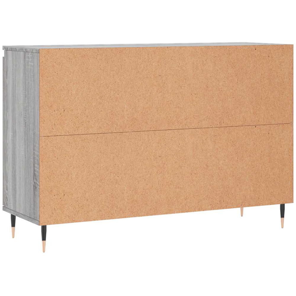 vidaXL 2 Door 2 Drawer Grey Sonoma Sideboard Image 8