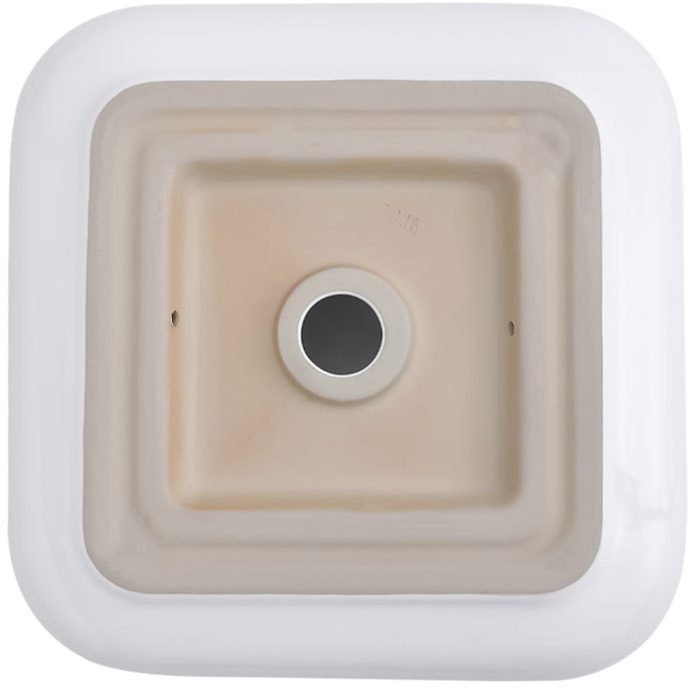 H&O Direct White Square Ceramic Vessel Basin Image 3