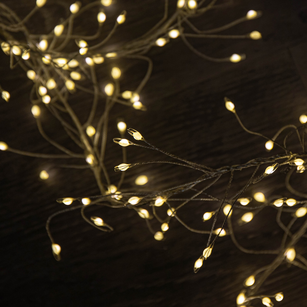 Premier UltraBrights 860 Warm White LED Silver Pin Wire Cluster Light 5.4m Image 9