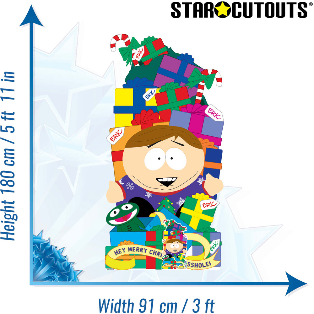 Star Cutouts South Park Cartman Merry Christmas Gifts Stack Cardboard Cutout Image 6