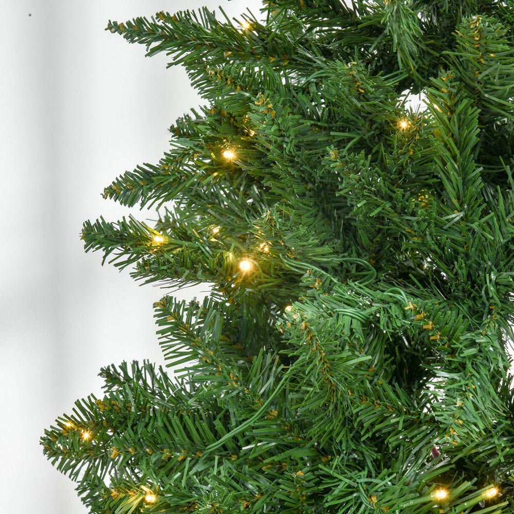 Everglow Warm White LED Pre-Lit Green Artificial Christmas Tree 6ft Image 3