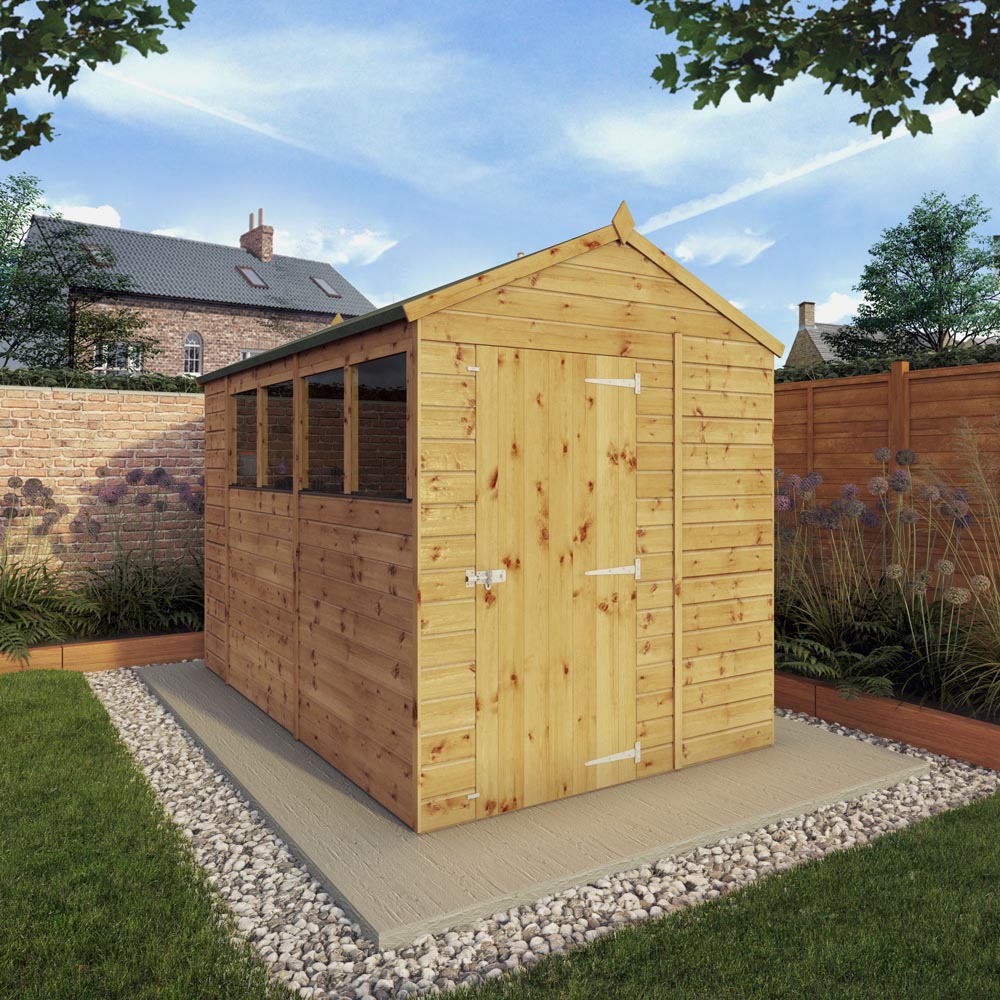 Mercia 10 x 6ft Shiplap Apex Wooden Shed Image 5