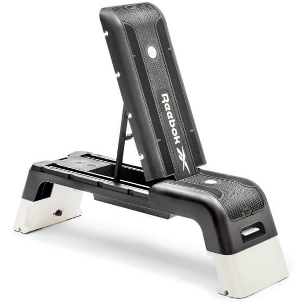 Reebok White Aerobic Step with Adjustable Weight Bench Image 2