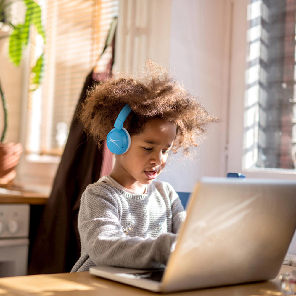 AVF Altec Lansing Kids Blueberry Blue Wired Headphones Image 2