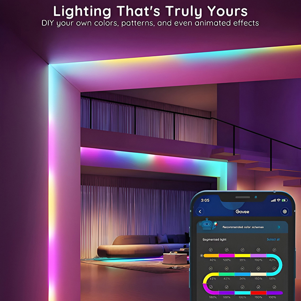 Govee RGBIC LED Smart Strip Light 10m Image 7