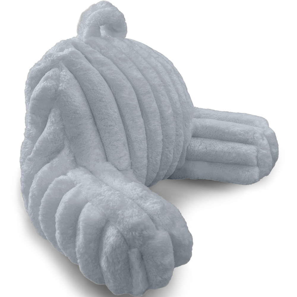 Velosso Silver Jumbo Cord Back Pillow 65 x 55cm Image 3