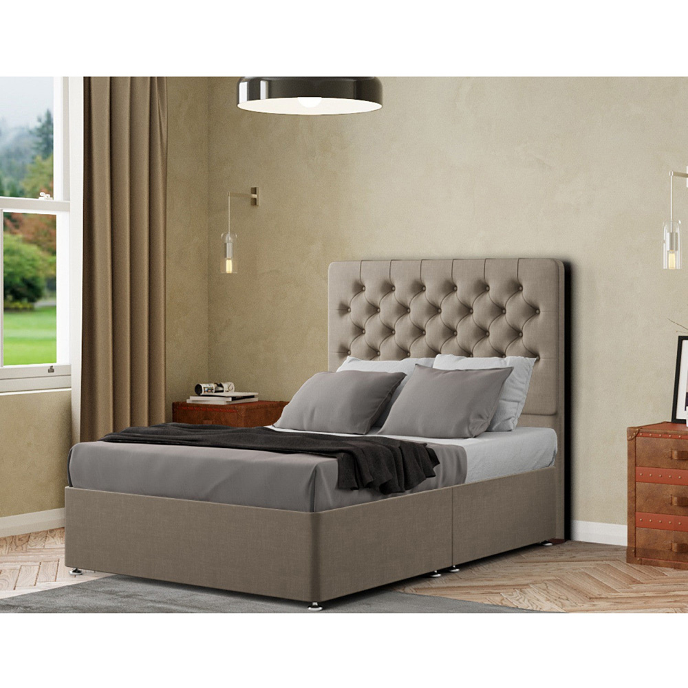 Eleganza Winchester King Mink Malham Weave Floor Standing Headboard Image 5