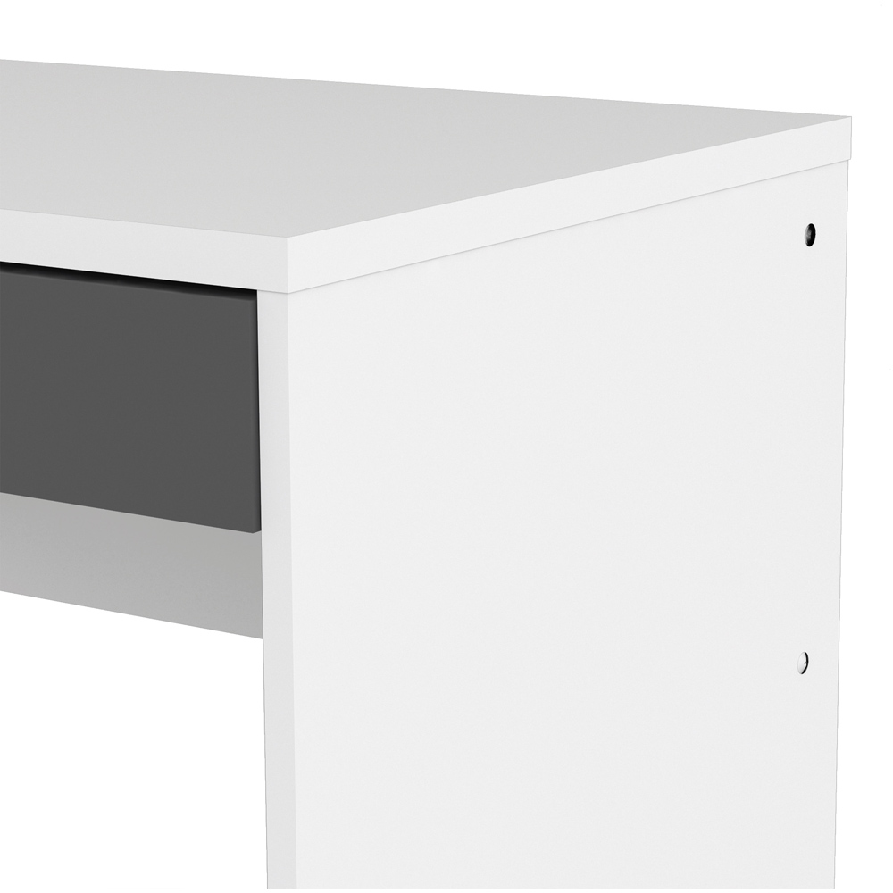 Florence Function Plus Single Door Single Drawer Desk White and Grey Image 6