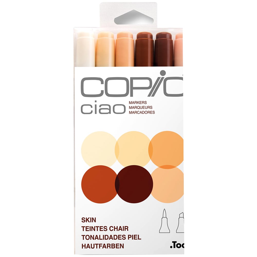 Copic Ciao Portrait Marker Pen 6 Pack Image 1