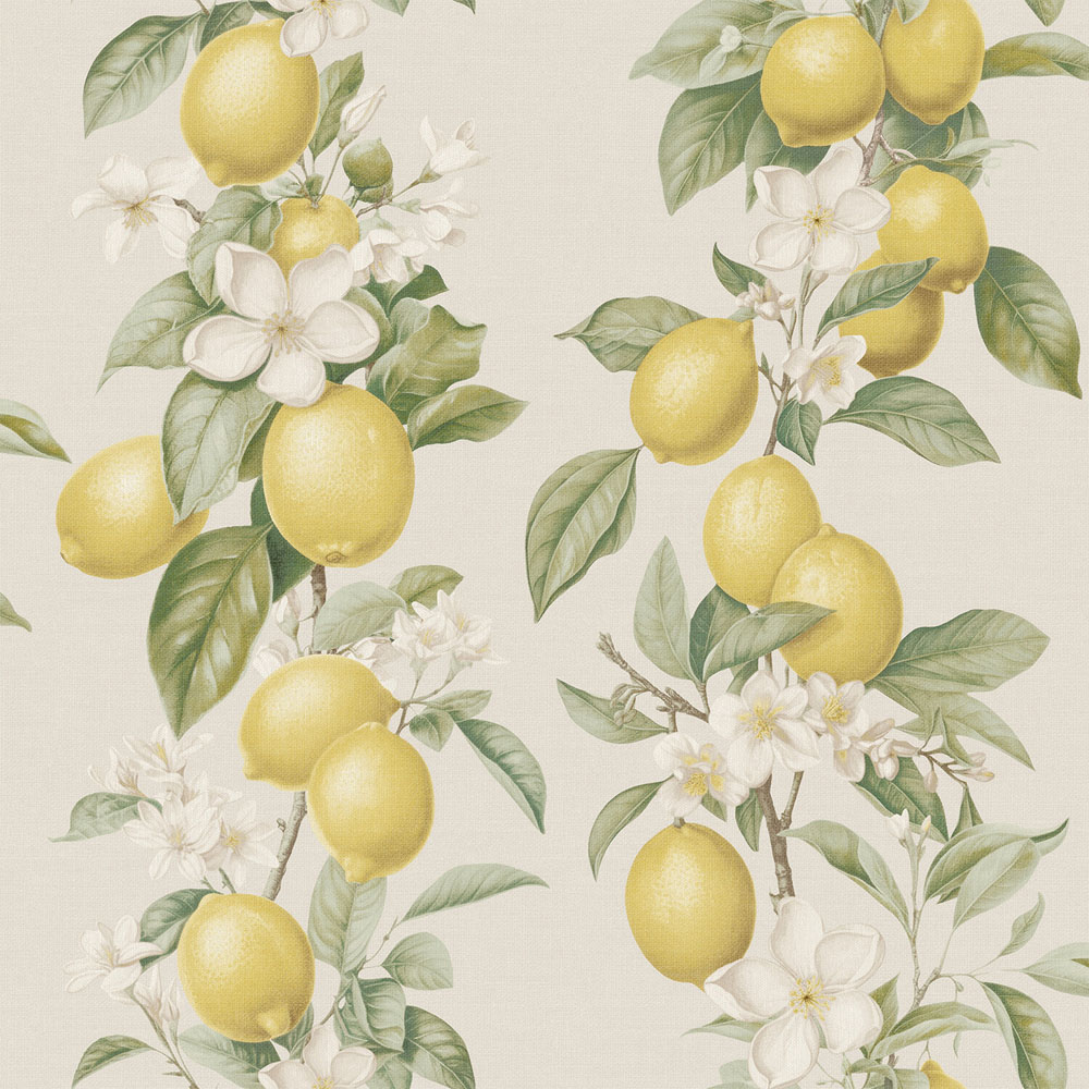 Lemon Trail Wallpaper Yellow Image 1