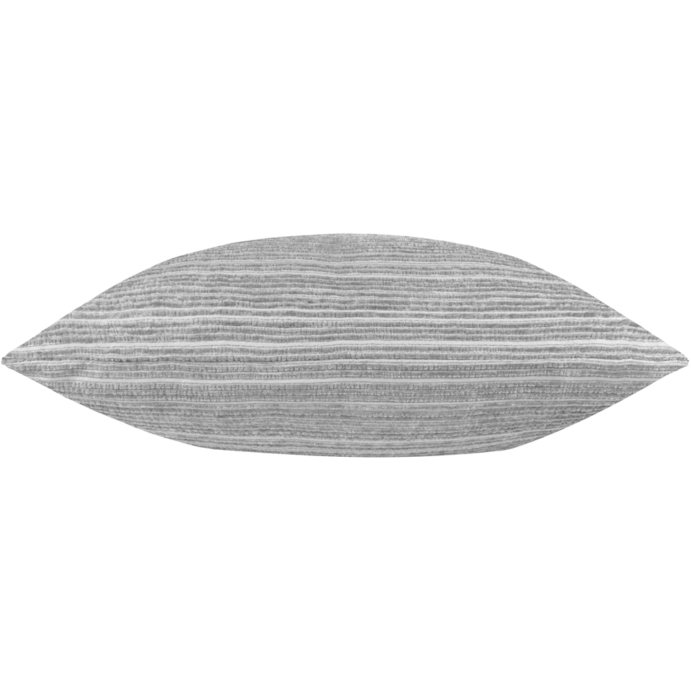 Paoletti Jupiter Silver Chenille Jacquard Cushion 50 x 50cm Image 3