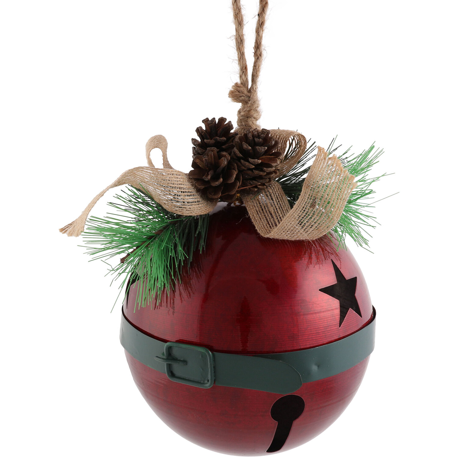 Hanging Santa Bell - Red Image 2
