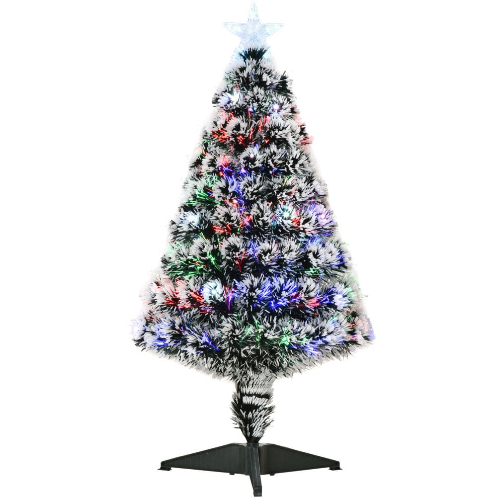 Everglow Pre-Lit Multicolour Artificial Christmas Tree 3ft Image 1