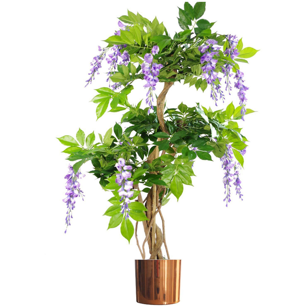 Botanik Polished Copper Finish Metal Planter 20 x 18cm Image 7