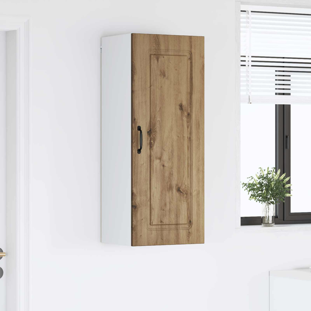 vidaXL Single Door Artisan Oak Kitchen Wall Cabinet Image 9