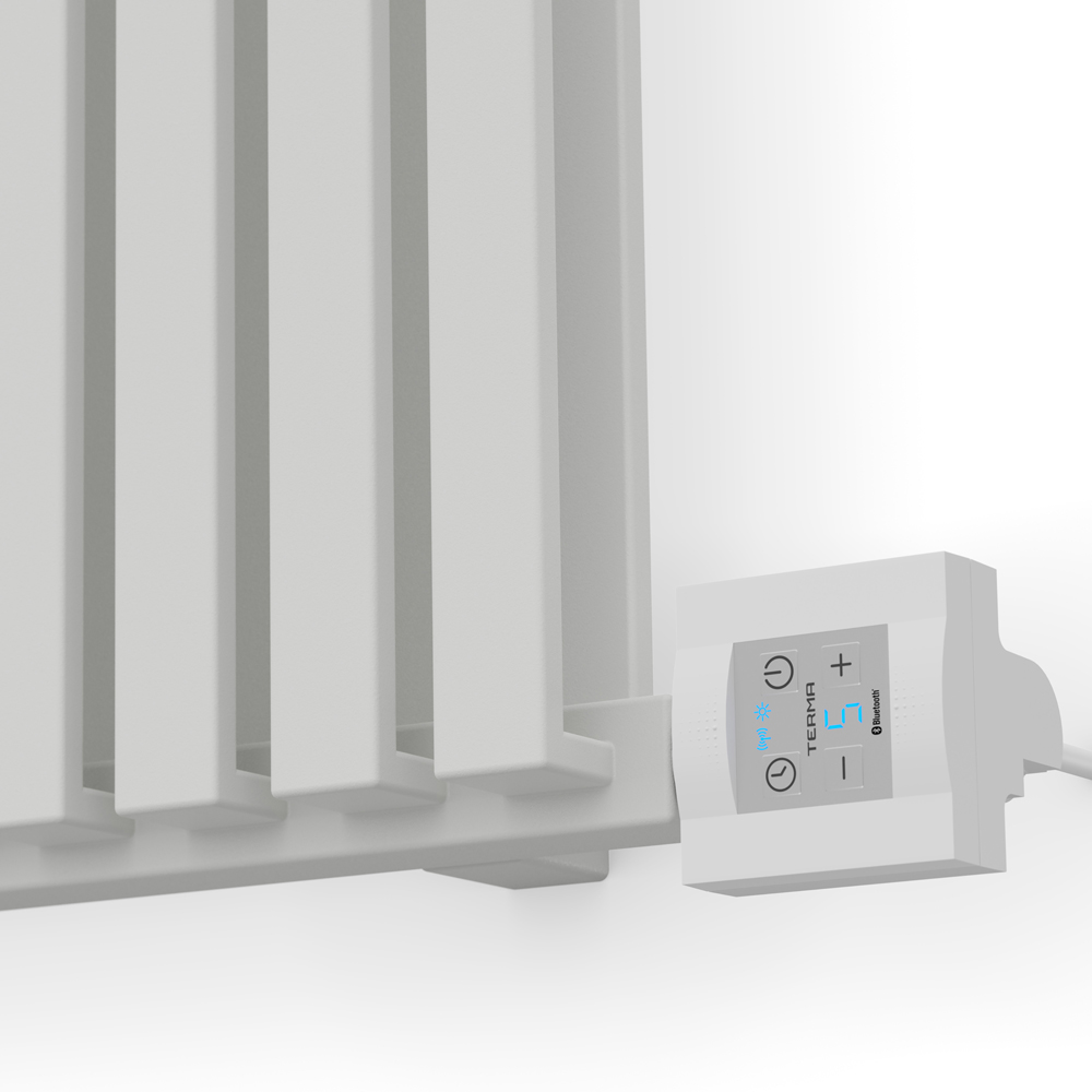 Terma Nemo 3410BTU Sea Salt White Bluetooth Electric Radiator 530 x 1185mm Image 5