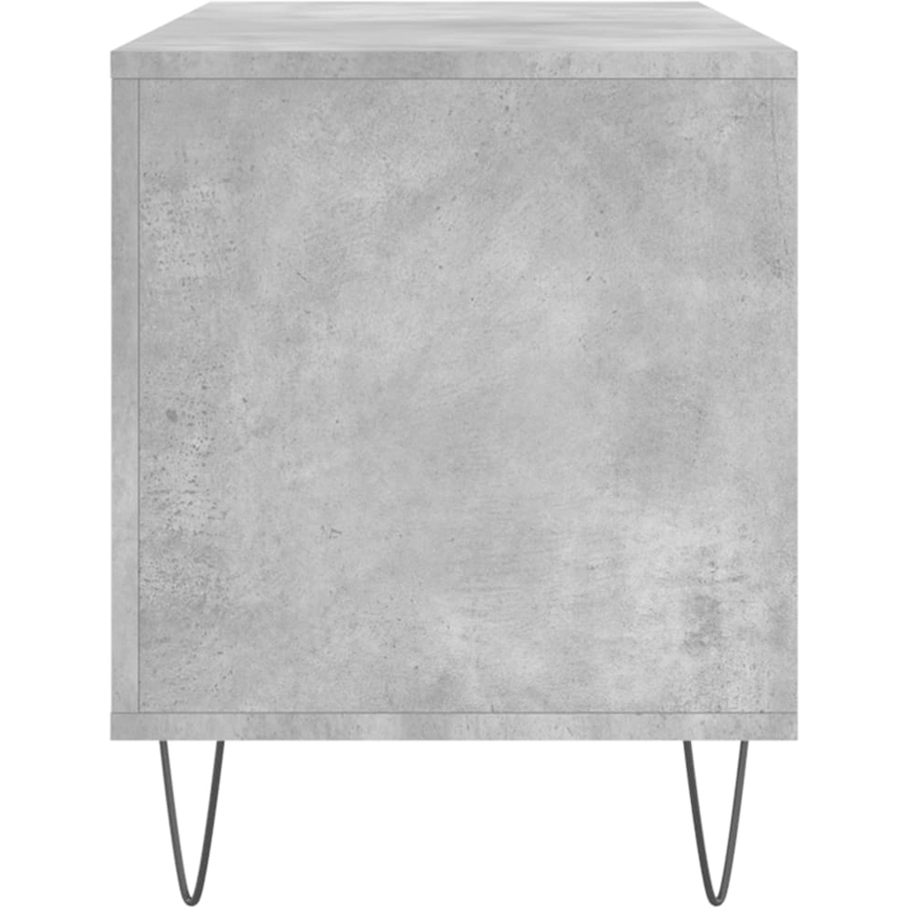 vidaXL 6 Shelf Concrete Grey Record Cabinet Image 5