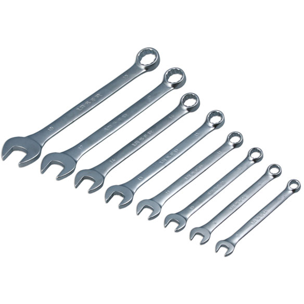 Laser 1571 8 Piece 8-19mm Combination Spanner Set Image 2