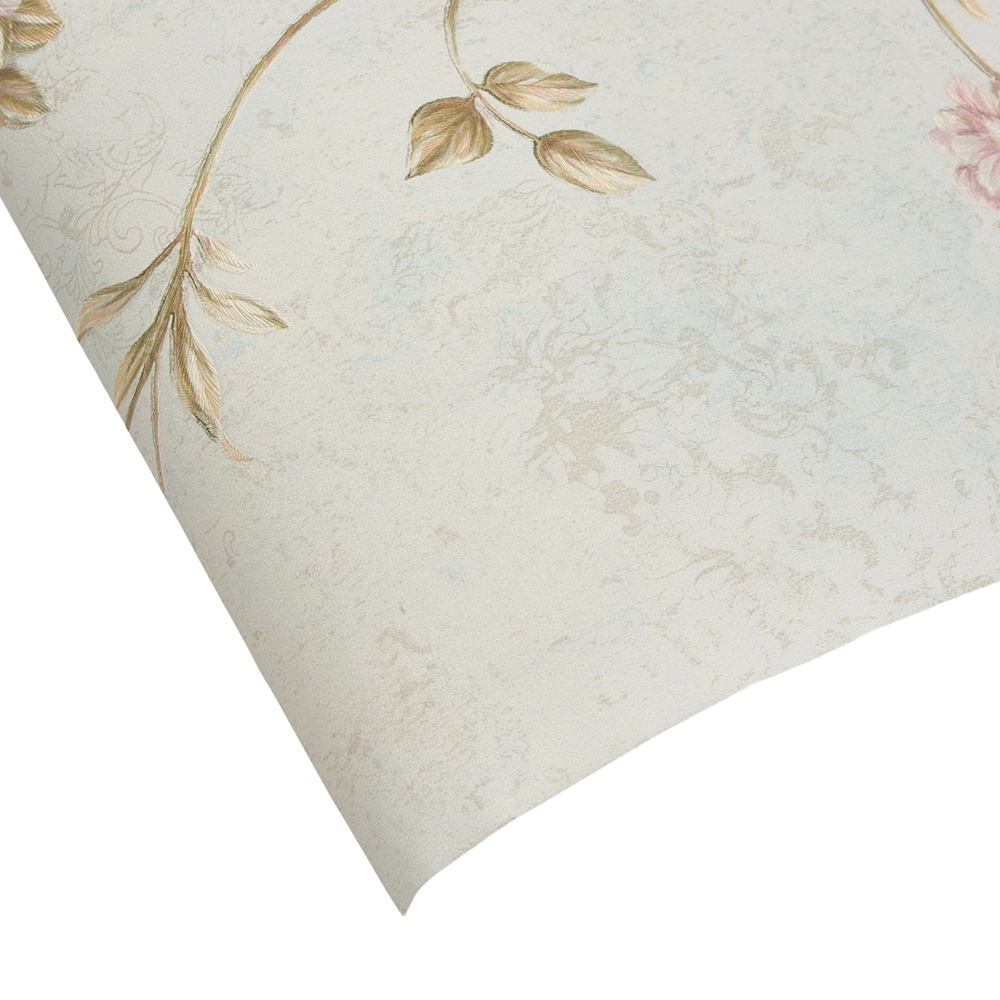 Living and Home Light Grey and Blue 3D Embossed Non-Pasted Wallpaper Roll 950 x 53cm Image 5