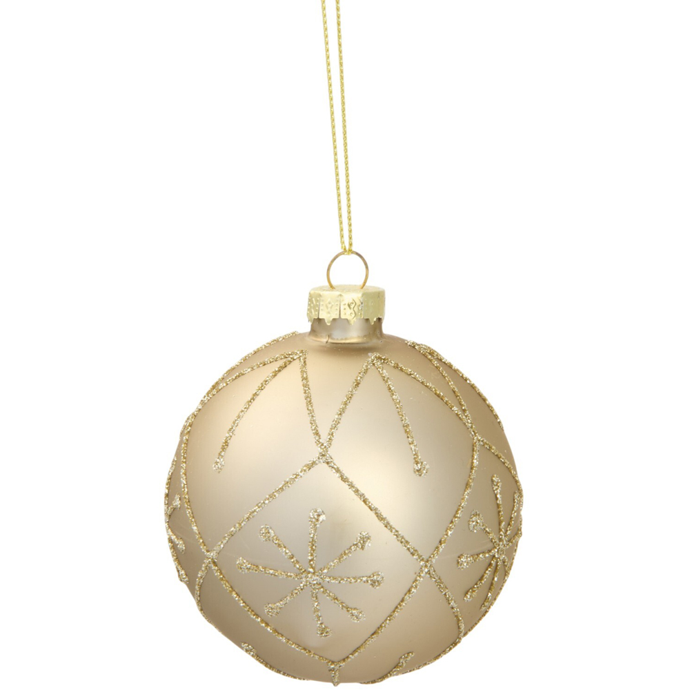 Patterned Mocha Bauble Image 4
