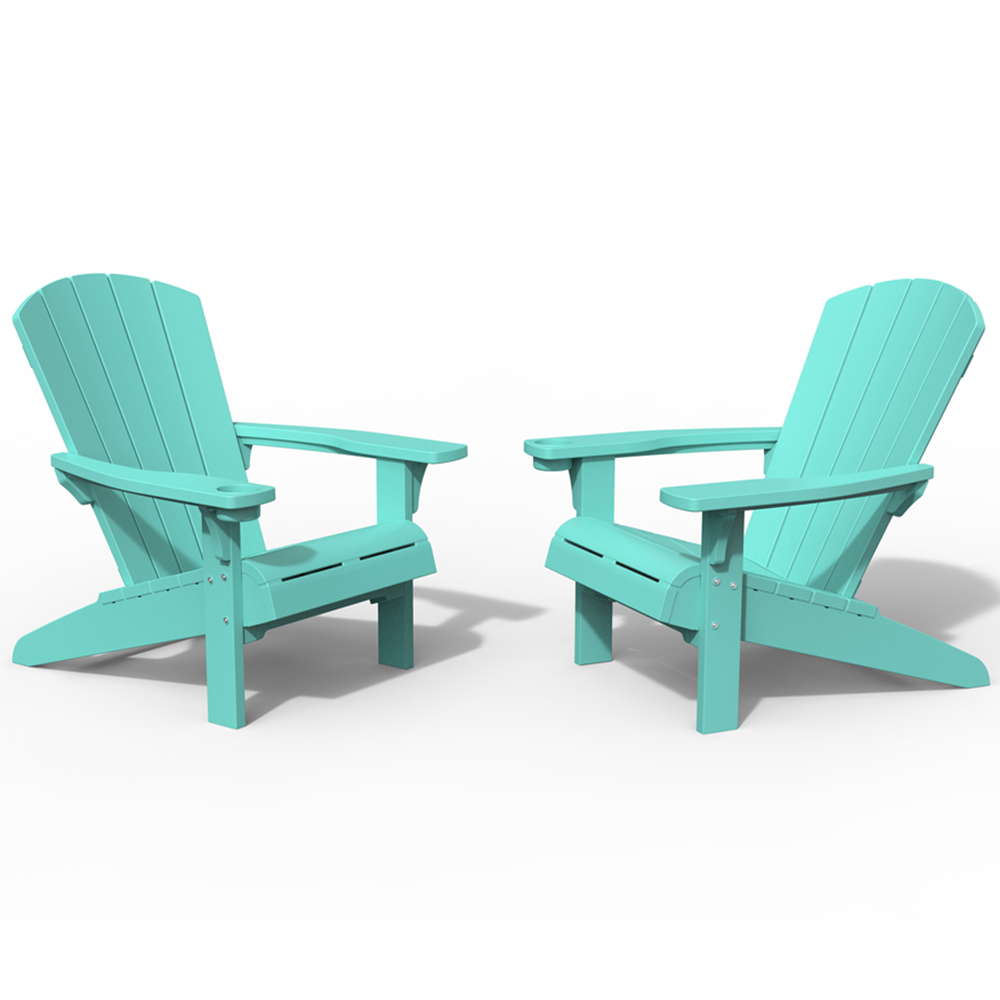 Keter Set of 2 Teal Adirondack Chair Image 2