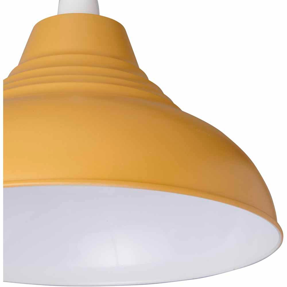 Wilko Mustard Metallic Vintage Pendant Shade Image 2