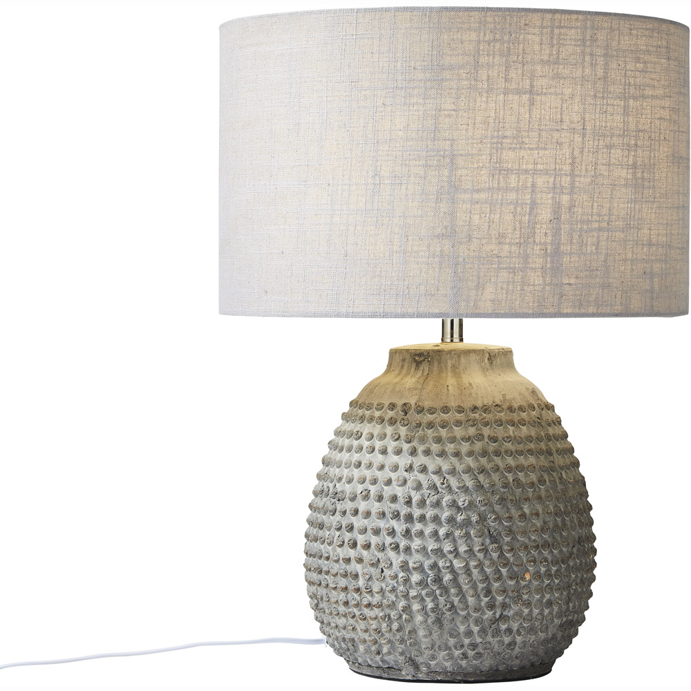 The Lighting and Interiors Grey Ludlow Bobble Table Lamp Image 2