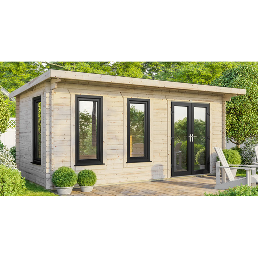 Power Sheds 20 x 10ft Right Double Door Pent Log Cabin Image 9