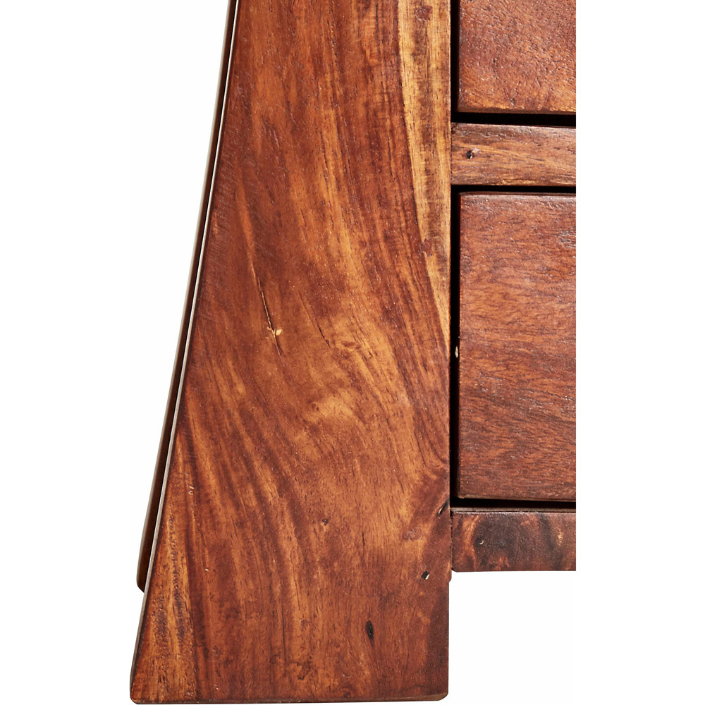 Loft24 Mahar 7 Drawer Brown Solid Wood Chest of Drawers Image 6