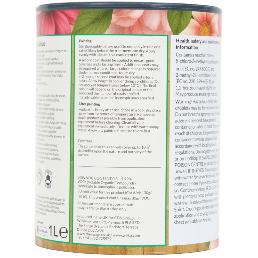 Wilko Garden Colours Lavender Wood Paint 1L Image 2