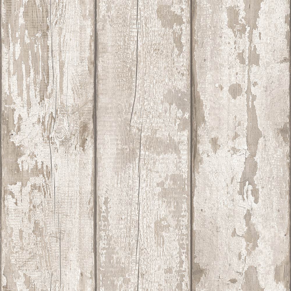 Arthouse Washed Wood White Wallpaper Image 1