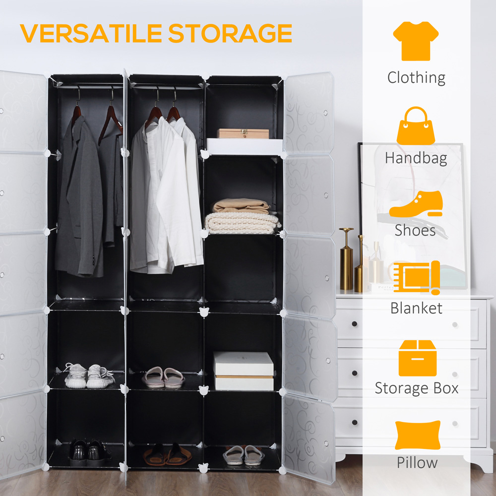 HOMCOM 15 Cube DIY Wardrobe Image 5