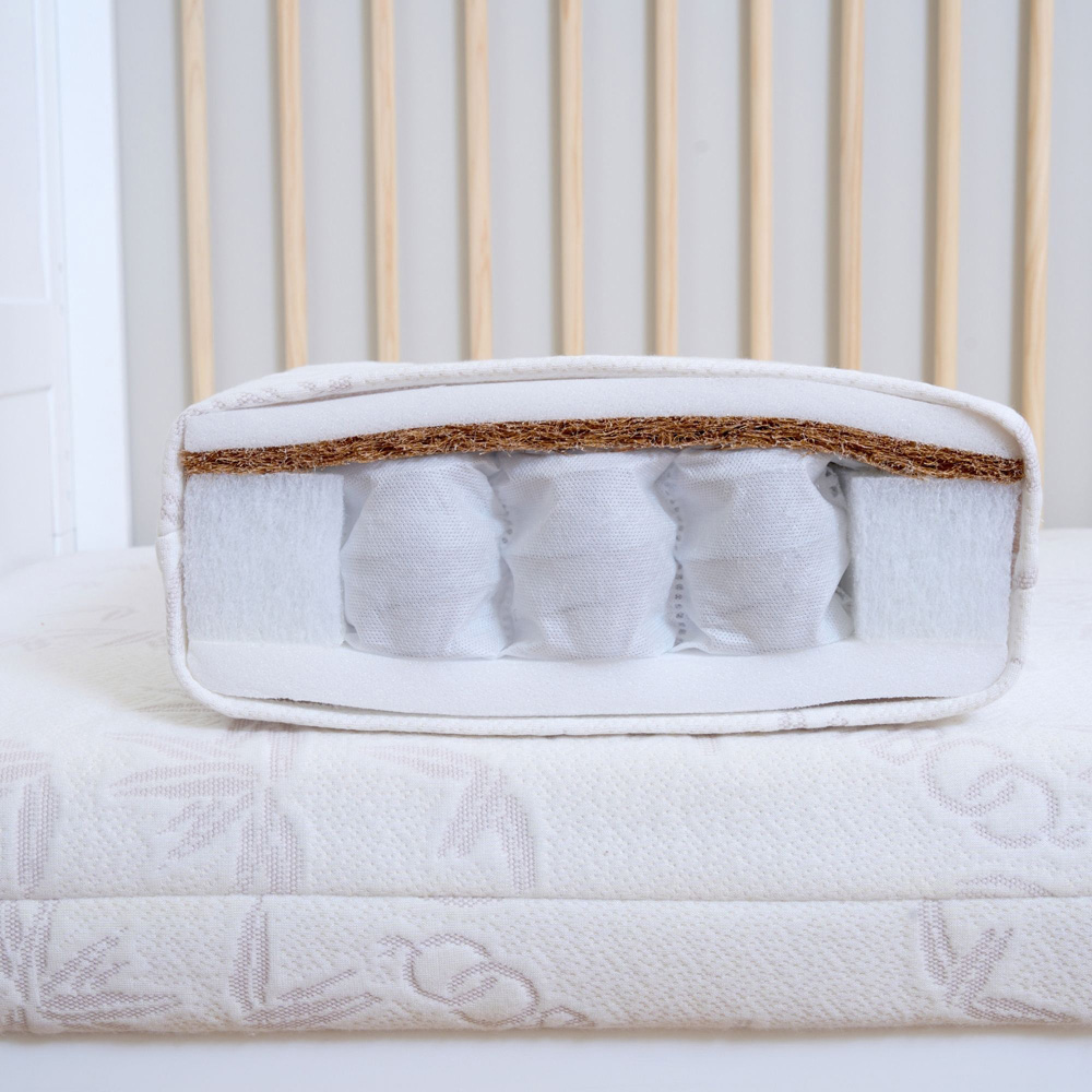 Clair De Lune Bamboo and Coir Premium Cot Bed Mattress Image 2