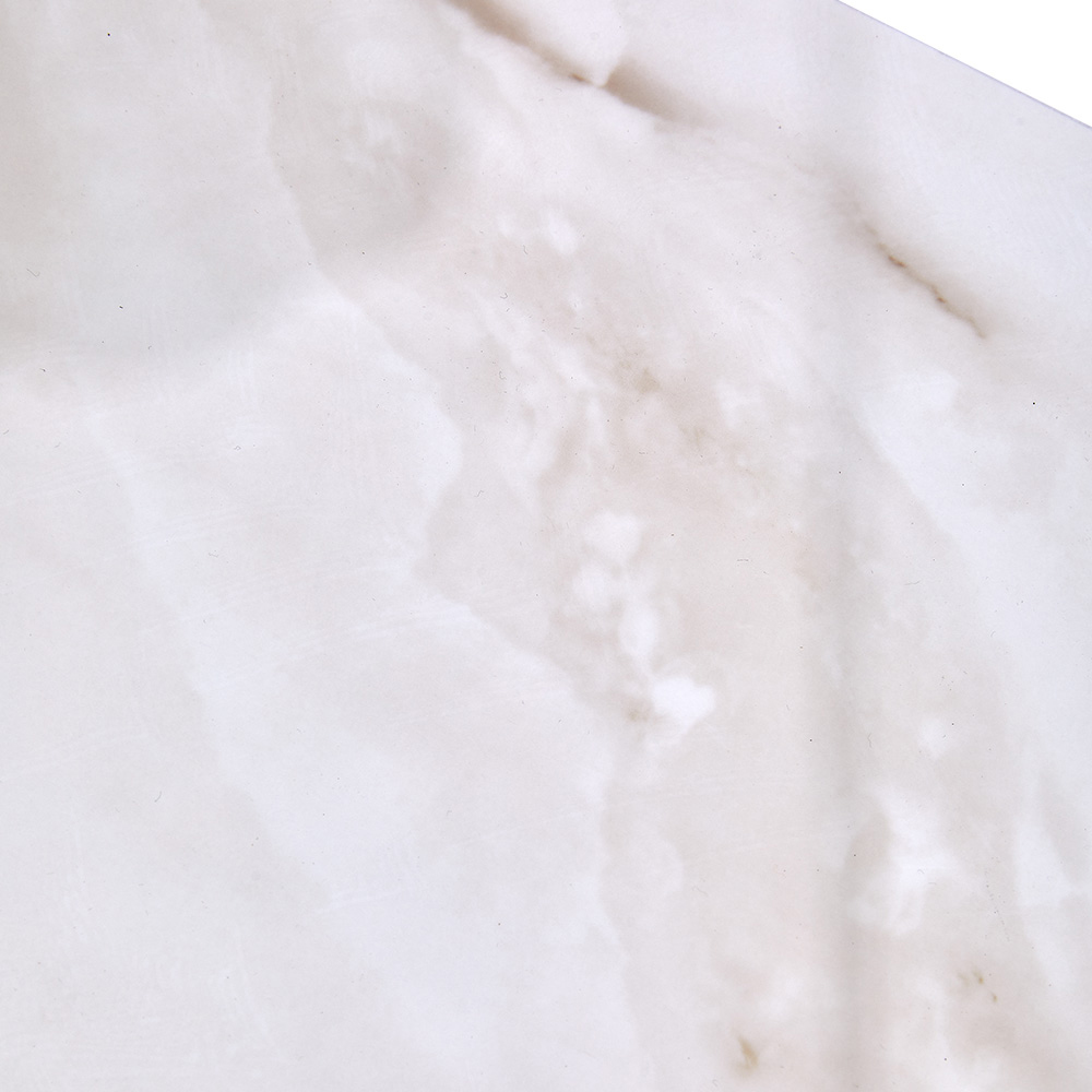 Living and Home 10 Piece White Wave Veins Marble PVC Peel and Stick Wall Sticker Image 4