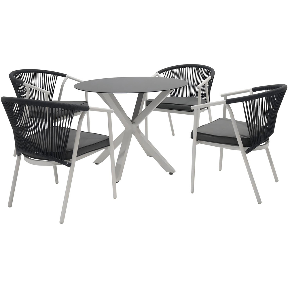 Maisie Dining Set - Grey and Black Image 2