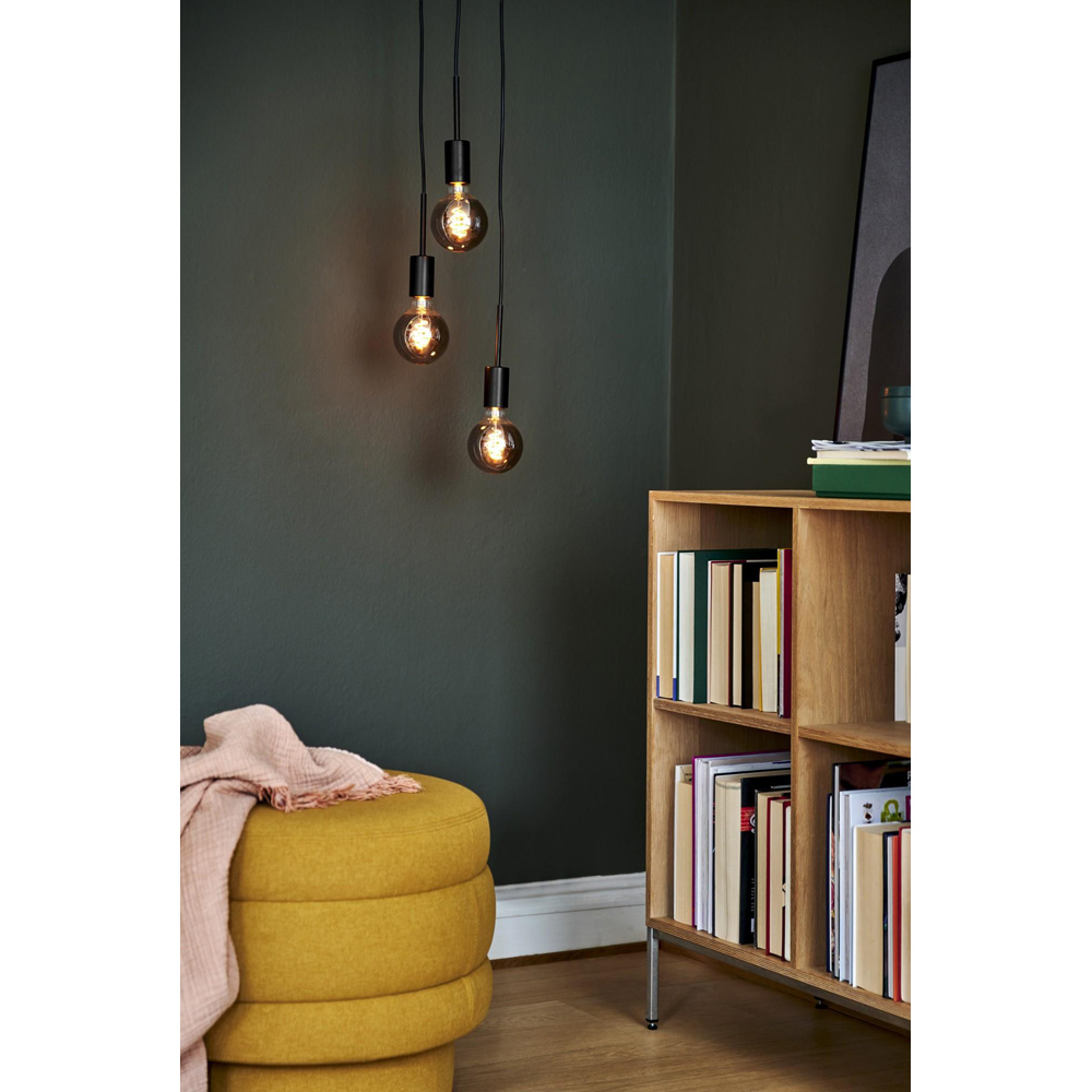 Nordlux Paco E27 3-Spot Black Pendant Light Image 2