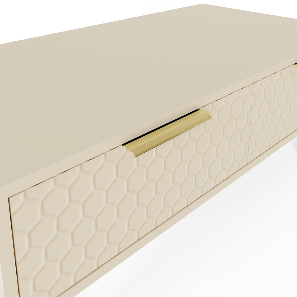 GFW Azariah 2 Drawer Ivory Coffee Table Image 6