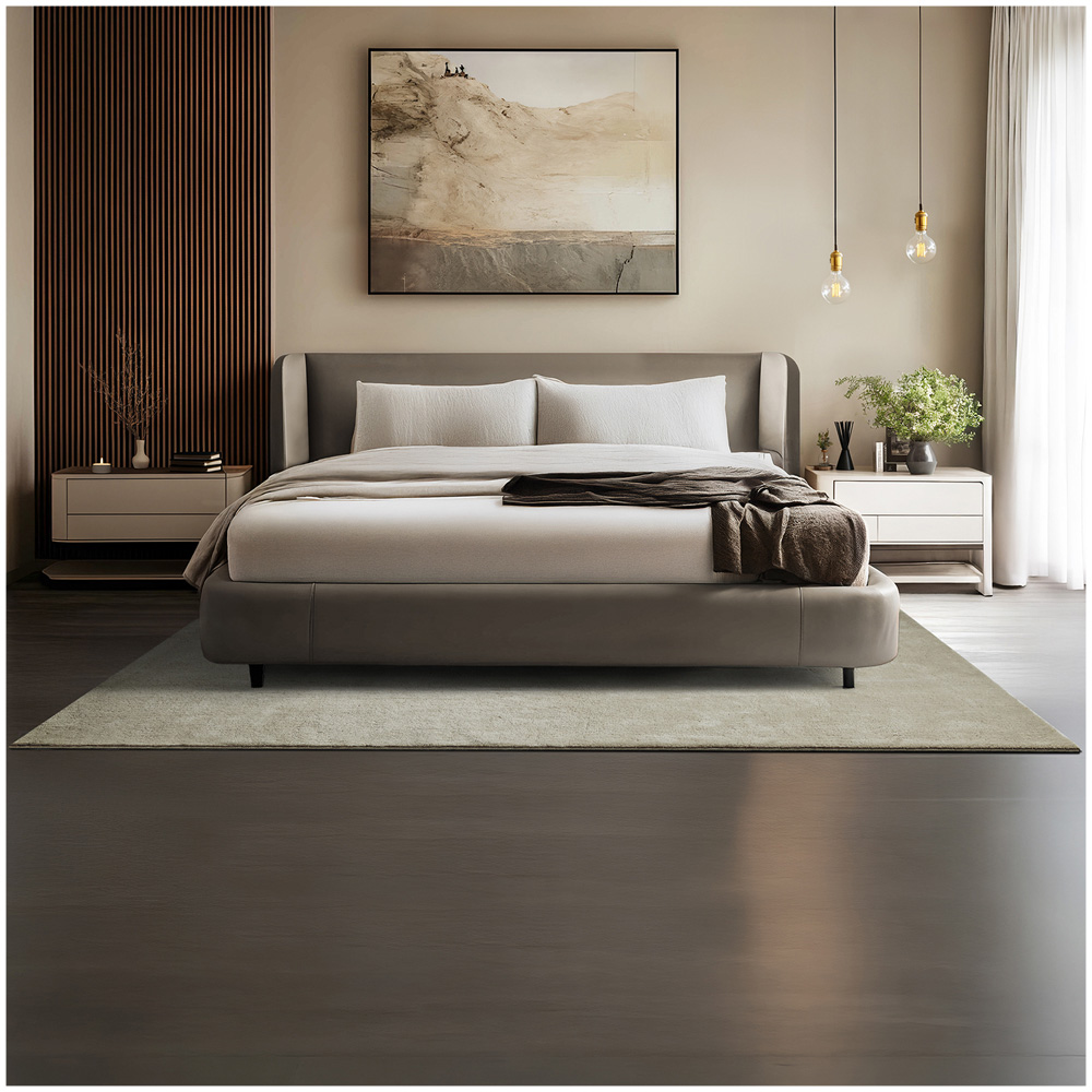 tectake Zonelle Sand Short Pile Ultra Soft Rug 230 x 160cm Image 2