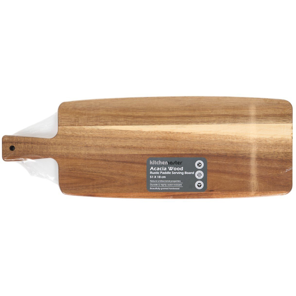 Large Acacia Wood Platter Brown Image 1