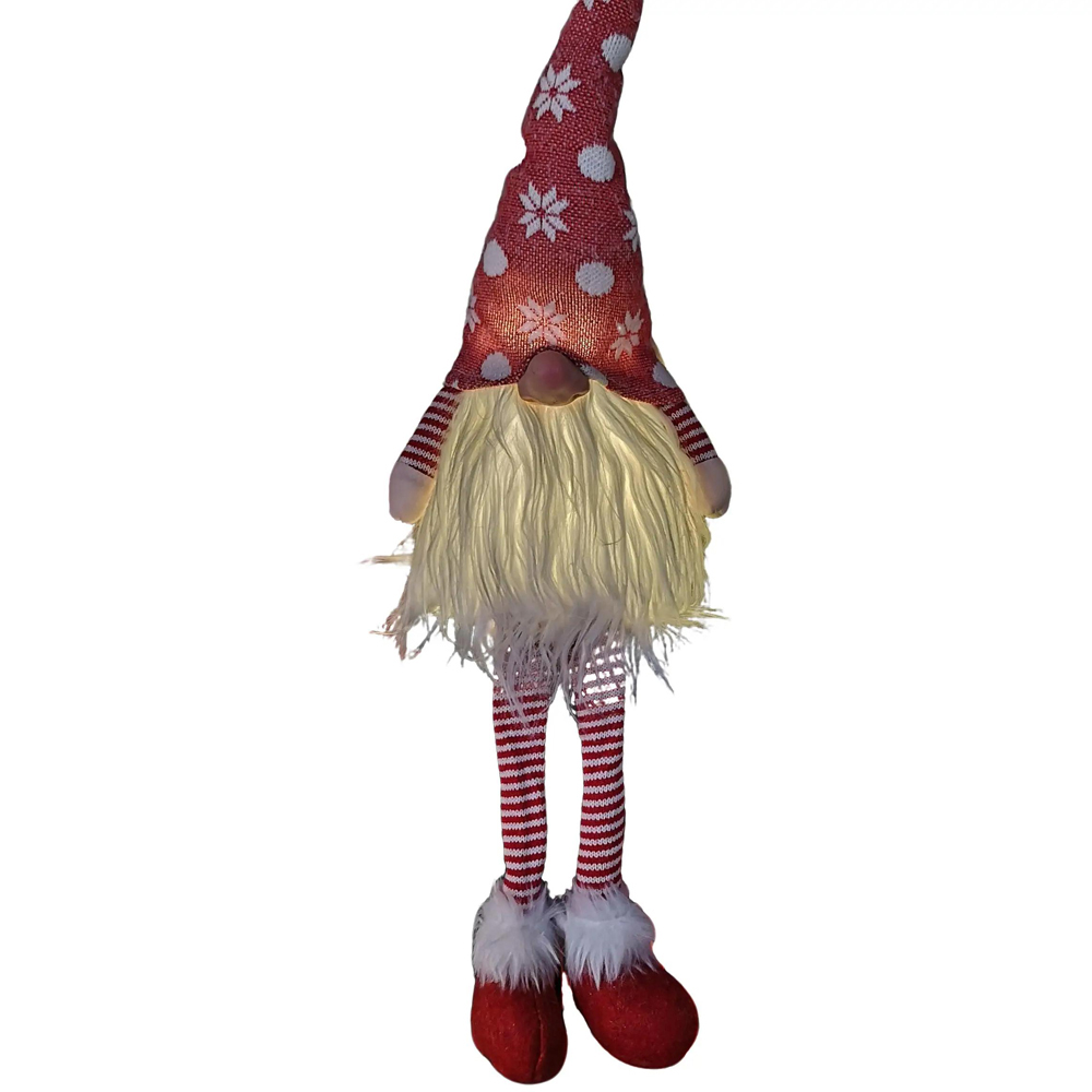 Samuel Alexander Red Christmas Gonk Decoration with Dangly legs Image 3