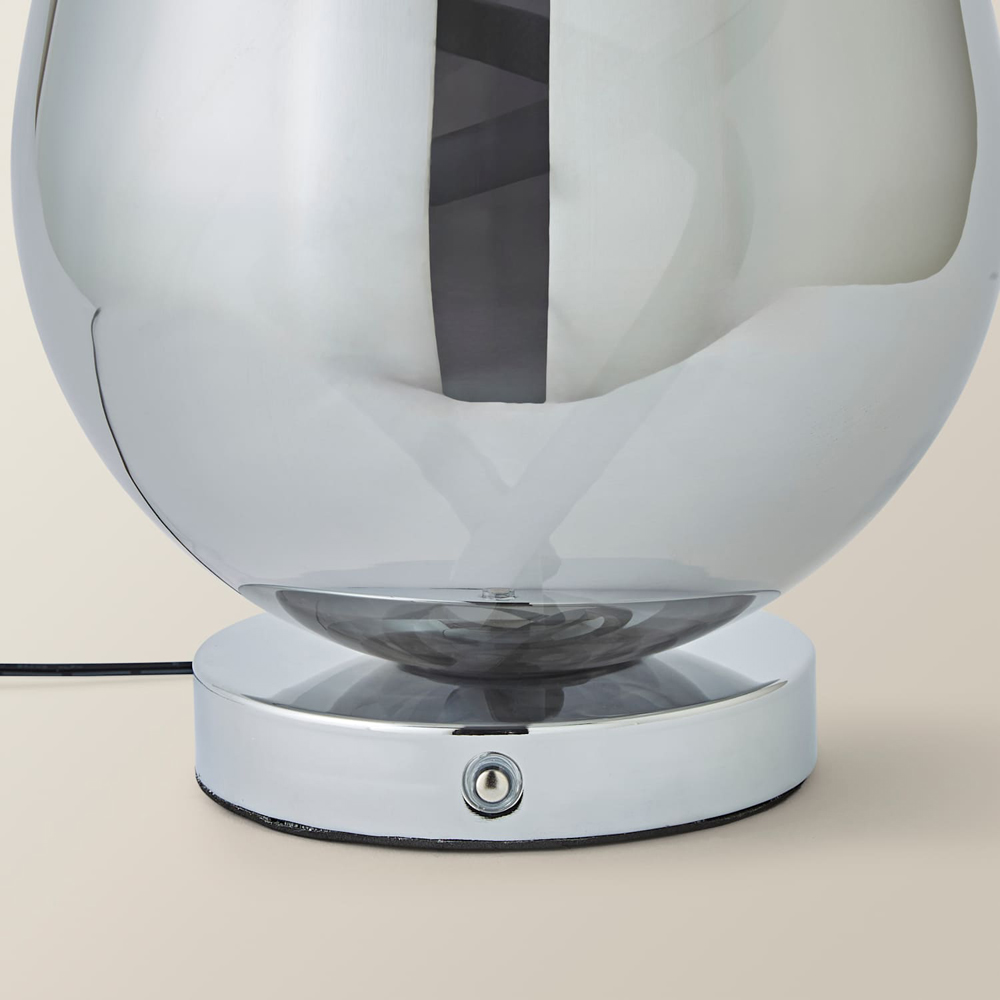 ValueLights Helix Smoked Glass Integrated LED Table Lamp Image 4