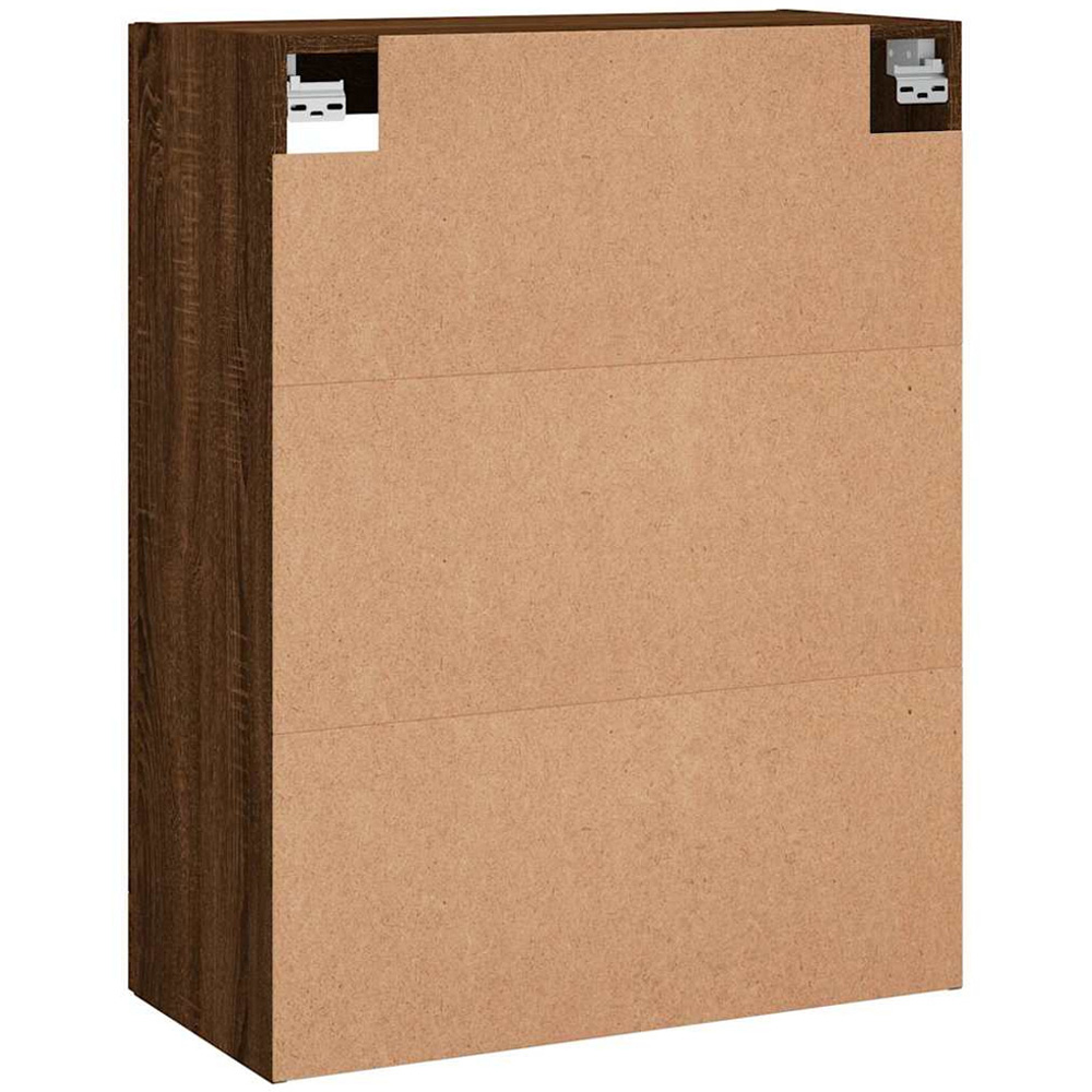 vidaXL 2 Glass Door Brown Oak Wall Mounted Cabinet Image 9
