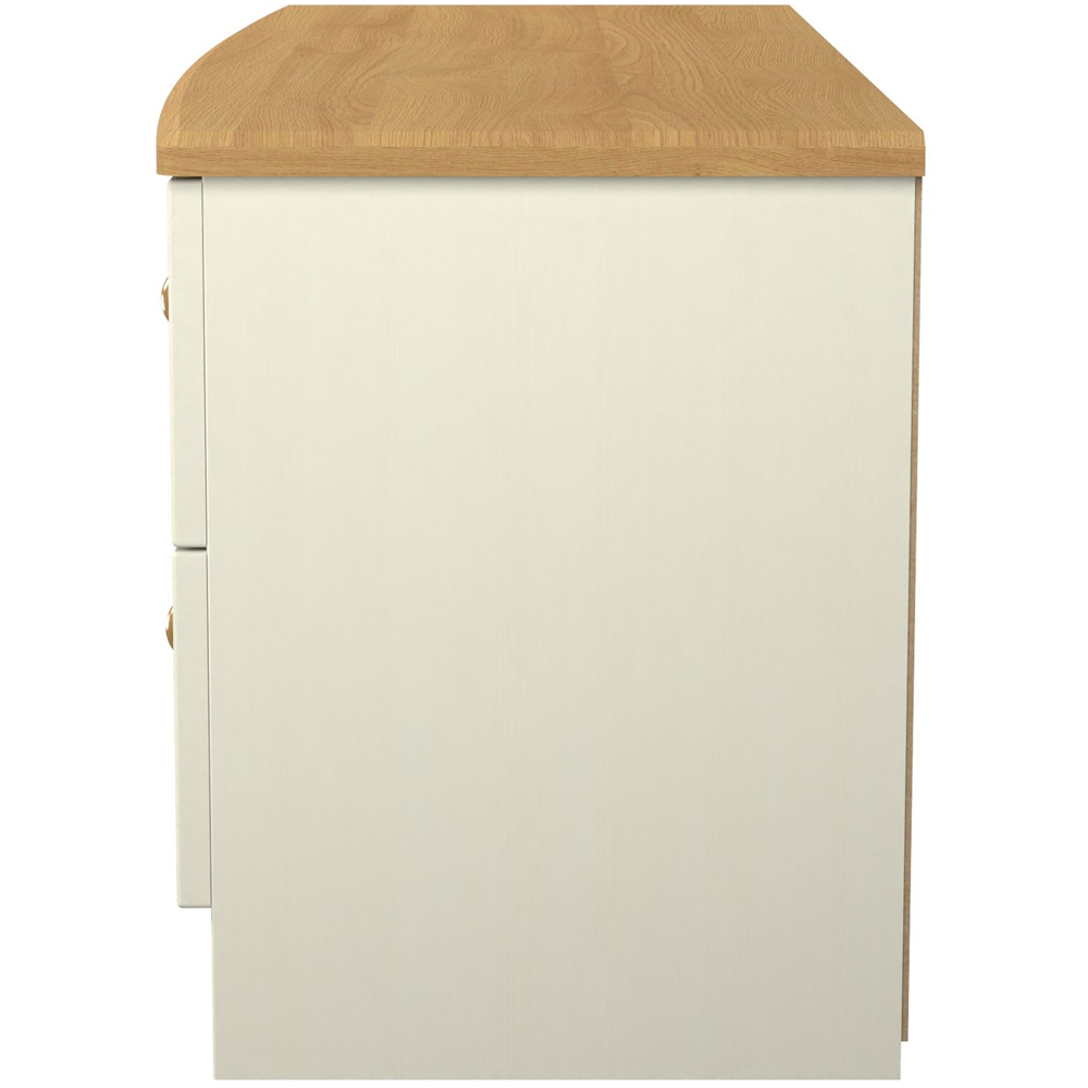 Crowndale Warwick 4 Drawer Cream Ash and Oak Bed Box Image 3