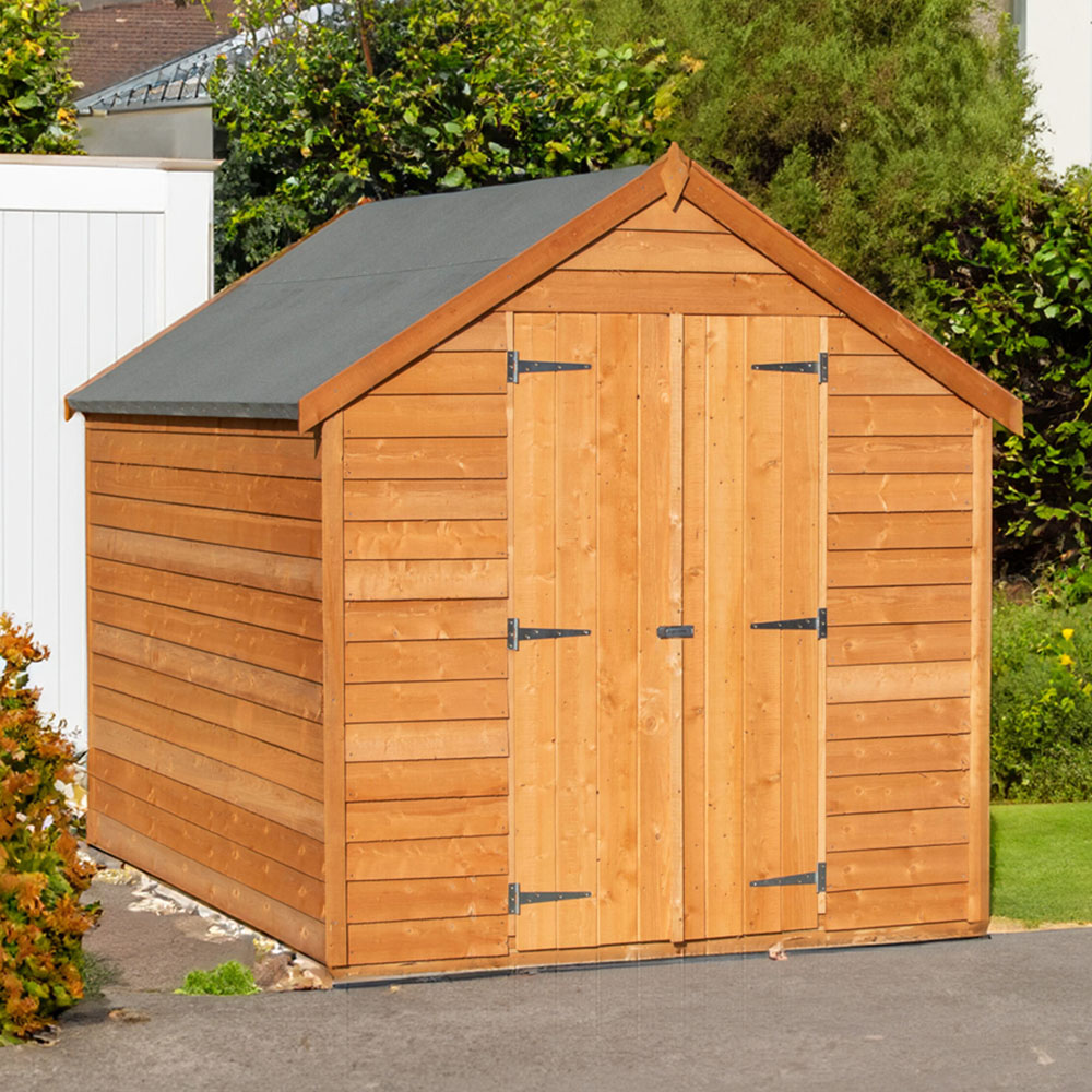 Shire 6 x 8ft Double Door Overlap Apex Shed Image 1