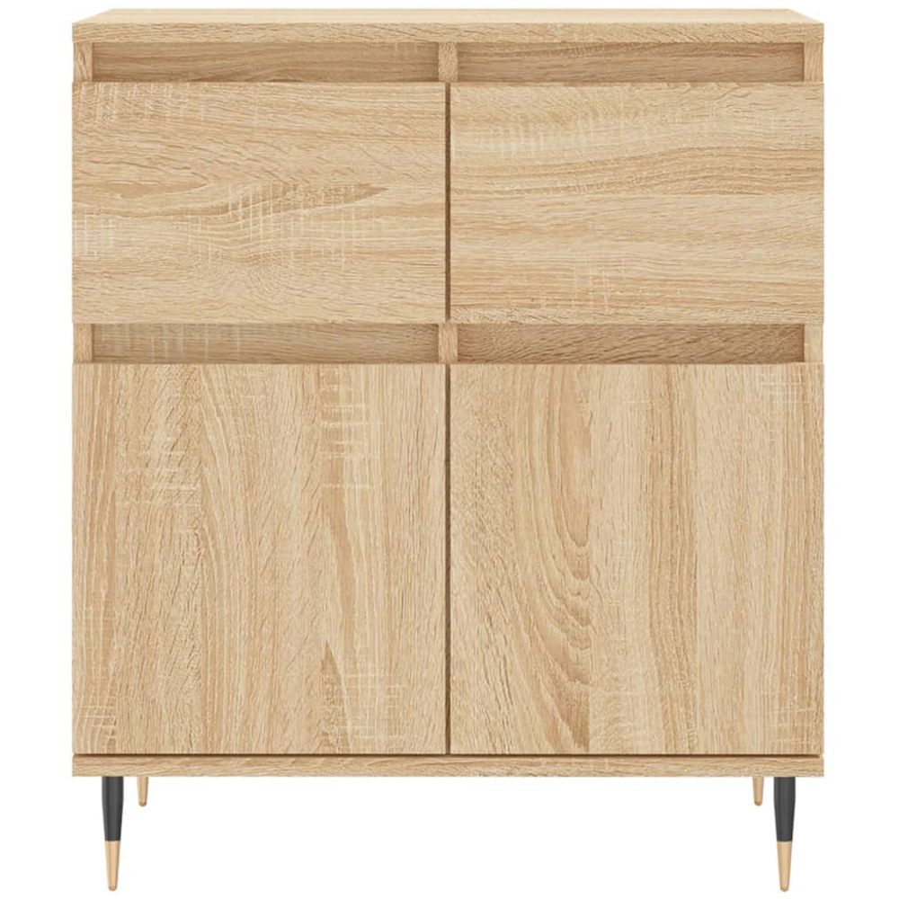 vidaXL 2 Door 2 Drawer Sonoma Oak Sideboard Image 5