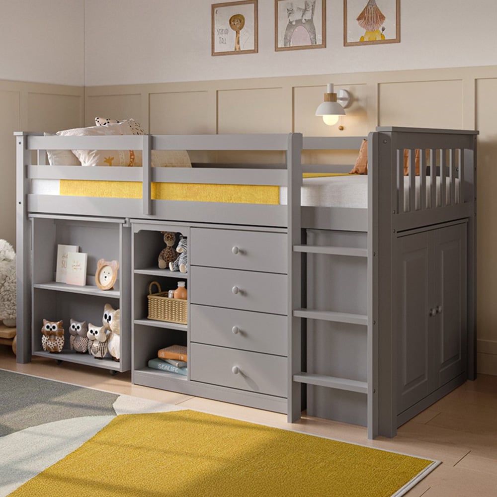 Flair Oban Single Grey Cabin Bed Image 1